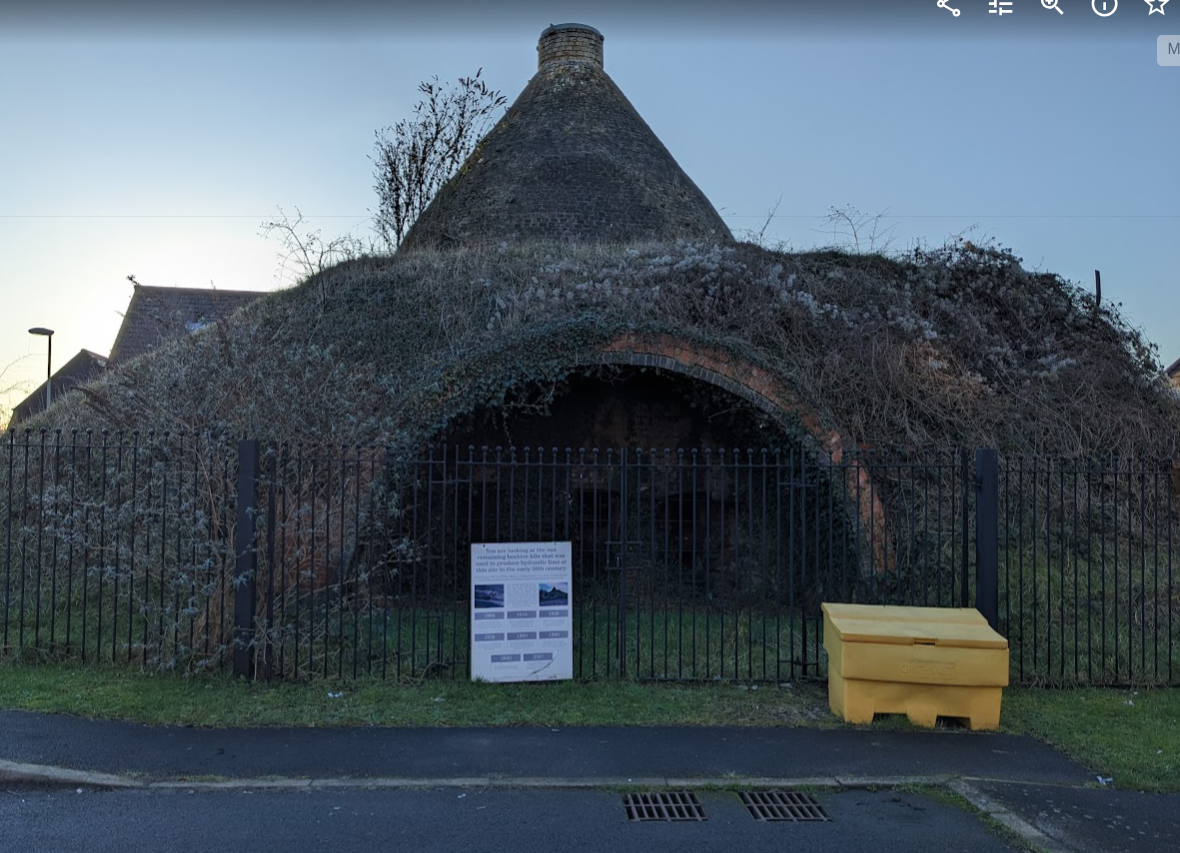 Preserved 'beehive' kiln used to make hydraulic lime